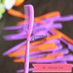 Pieptene pentru Gene sau Sprancene, set de 10 bucati colorati PSG03